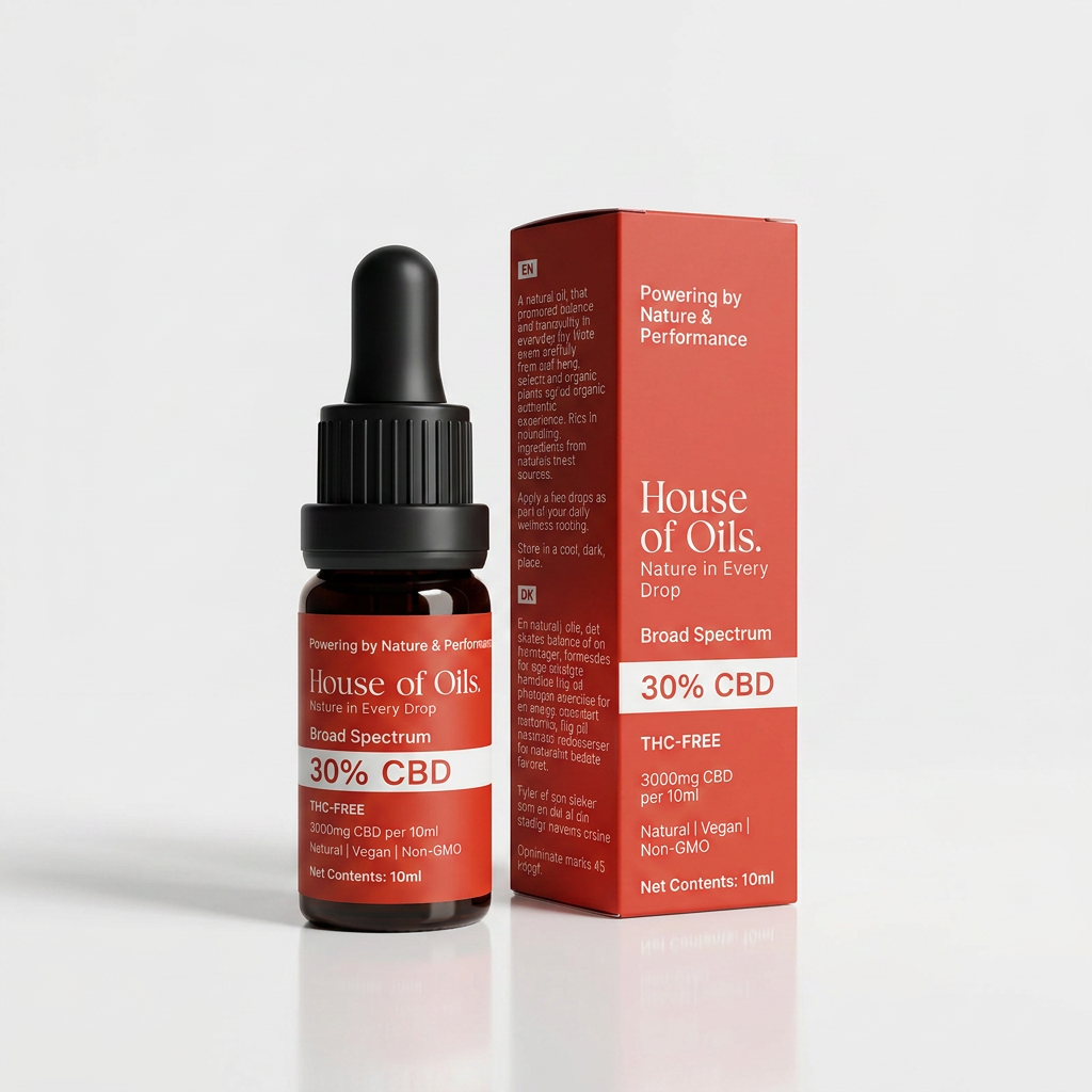House of Oils 30% Broad Spectrum CBD Oil – 3000mg (THC-Free)
